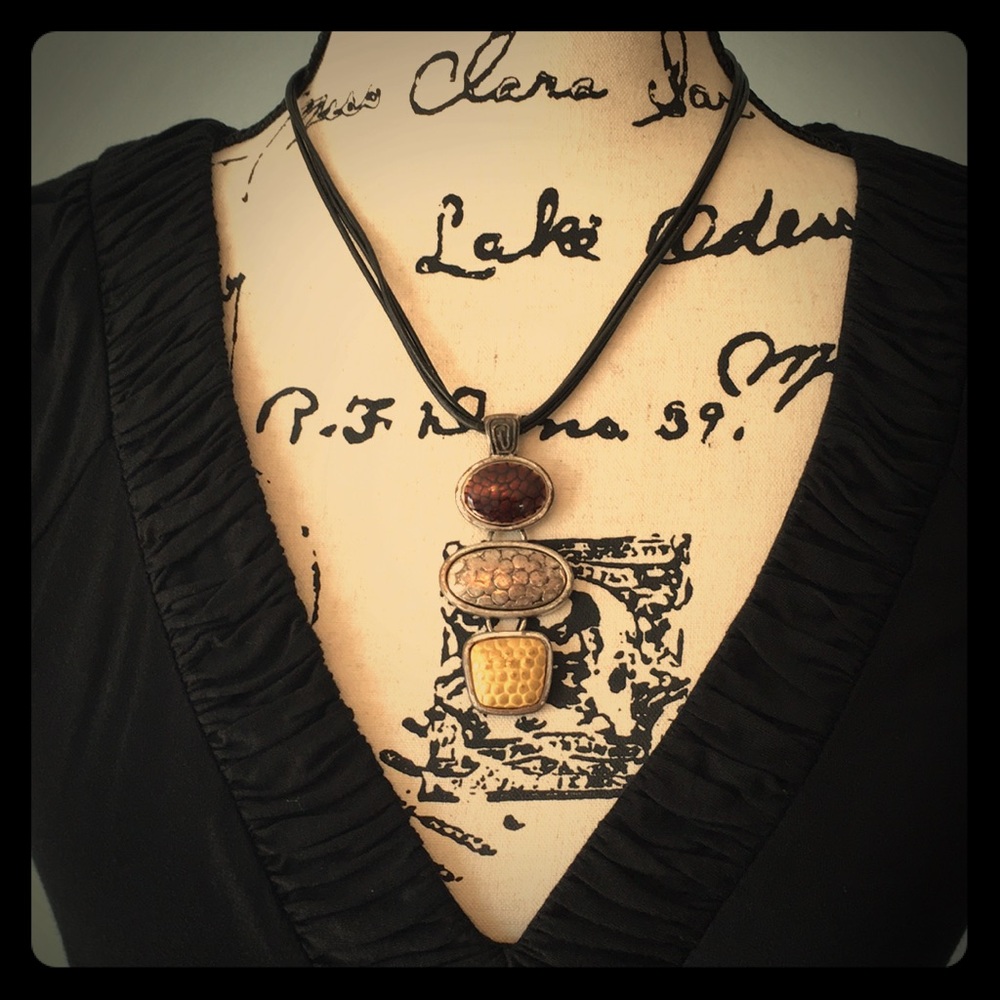 Chico’s Mixed Metal Adjustable Length Necklace